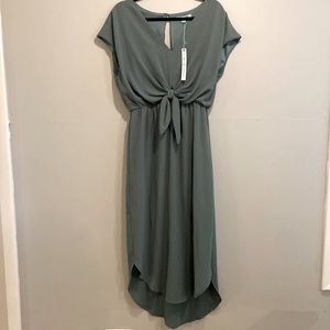 NWT sea + sky open back midi dress